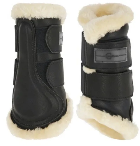 Softgamaschen Pelisa black, Full (L) - Schuhgamaschen in elegantem Schwarz, bieten optimalen Schutz und Komfort für dein Pferd.