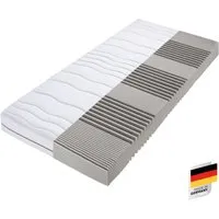 Komfortschaummatratze Dream Flex 90x200 cm - 7-Zonen-Komfortschaummatratze mit spezieller Schulter- und Beckenkomfortzone für optimale Unterstützung und Entspannung. Allergikerfreundlich und maschinenwaschbar bis 60°C.