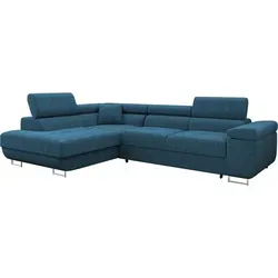 Mirjan24 Ecksofa Torezio Cord mit Bettkasten - Ecksofa mit Schlaffunktion und Bettkasten, ideal für kleine Räume. Einstellbare Kopfstützen und freistehendes Design sorgen für Flexibilität und Komfort.