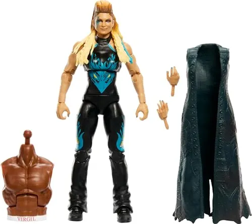 Mattel WWE Elite Collection Actionfigur Royal Rumble Beth Phoenix - Hochdetaillierte TrueFX-Technologie, inklusive Zubehör und Virgil Build-A-Figure Parts für ultimative Sammelaction