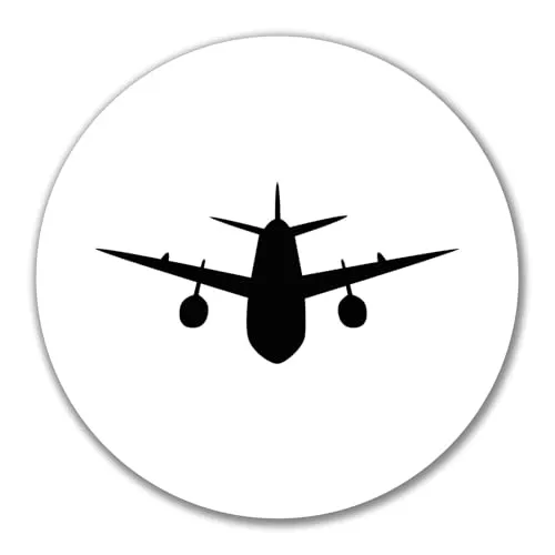 Huuraa Aufkleber Flugzeug Flieger Geschenk 10cm Sticker Flugzeug Geschenkidee