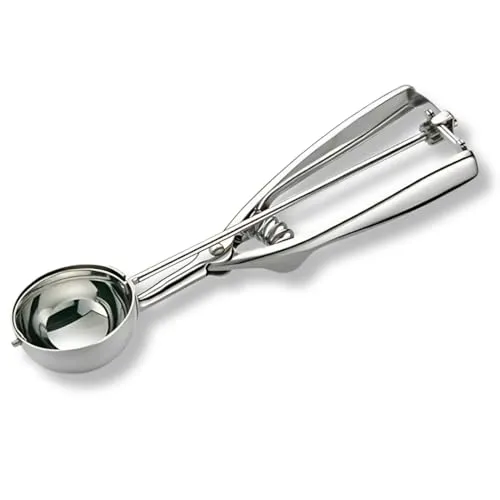 PARENCE.- Eisportionierer aus Edelstahl 24 cm – Portionierer mit 6 cm Kopf – langer Stiel und Auslösegriff – für Eis, Plätzchenteig, Püree, Melone, Sorbet – widerstandsfähig und einfach zu bedienen