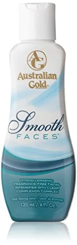 Australian Gold Smooth Faces Dark Tanning Lotion - Selbstbräuner für das Gesicht, sorgt für eine natürliche, langanhaltende Bräune und spendet Feuchtigkeit.