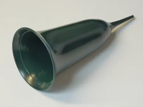 Plastik Grabvase groß,Tulpenform grün 37x13,5cm,Friedhofsvase,Steckvase >394803<