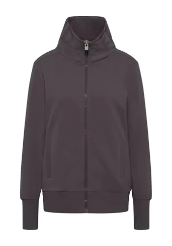 Elbsand Alvis Damen Sweatjacke mit hohem Kragen, Zip-Jacke, Reißverschluss, Regular Fit