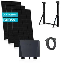 SUNSHARE Ray Balkonkraftwerk 600/800 W – Flexibles Solarsystem mit App-Steuerung - Optimales SUNSHARE Ray Balkonkraftwerk für Balkonflächen: Erzeugt bis zu 800 W Solarstrom, bohrfreie Montage, App-Überwachung und erweiterbar bis 1.200 W. Ideal für effiziente Energienutzung auf begrenztem Raum.