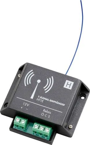 H-Tronic HT1E Funkempfänger 1-Kanal 868.35MHz - Sonstige Haustechnik, abhörsichere Fernsteuerung mit AES128-Verschlüsselung und Rolling-Code für maximalen Schutz und bis zu 32 programmierbare Handsender.