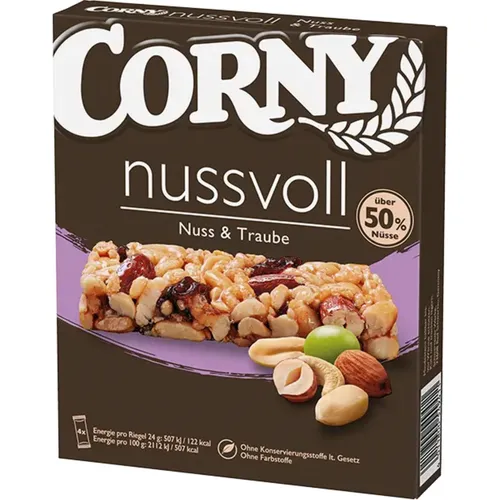 GOURVITA DE Corny Nussvoll Nuss & Traube Müsliriegel, 4x24g 13150