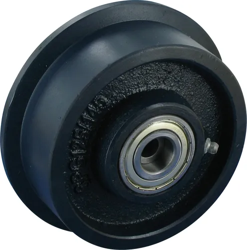 Rad mit Spurkranz Rad 100mm Guss Kugellager Tragfähigkeit:800KG