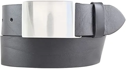 BELTINGER Gürtel aus Vollrindleder 4,5 cm | Jeans-Gürtel für Herren 45mm | Jeansgürtel mit Koppel | Schwarz 80cm