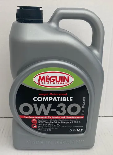 7,54€/l Meguin Megol Motorenöl Compatible 0W-30 FE Plus 5 Ltr VW Mercedes BMW