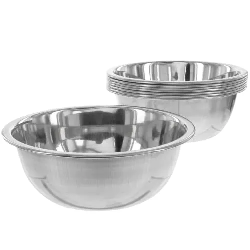 Marzoon 8x Dip Schälchen klein aus Edelstahl, Saucenschälchen Ø 11 cm, kleine Schalen für Dips, Saucen und Snacks