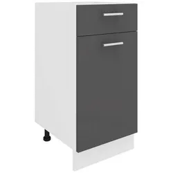 VCM Unterschrank Esilo - Modern und Pflegeleicht - Küchenunterschrank mit 1 Tür und 1 Schublade, pflegeleichte Oberfläche und verstellbare Füße für optimale Anpassung. Ideal für moderne Küchen!