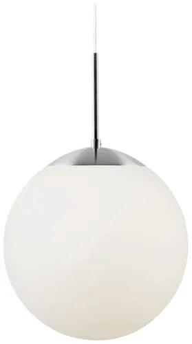 Nordlux Cafe 30 Pendelleuchte E27 Weiß - Elegante Glasleuchte - Lampen mit mundgeblasenem Glas, ideal für Küchentisch oder Flurbereich. Jedes Stück ist handgefertigt und einzigartig, mit einem besonderen Charakter durch Luftblasen und variable Glasdicke.