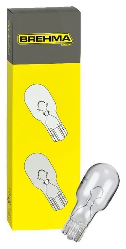10x BREHMA W16W 12V 16W T15 Glassockel Lampe W2.1x9.5d Glassockellampe Birne