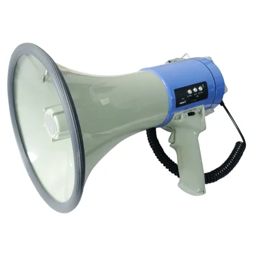 LTC - ETT Megaphon MEG-60USB mit Sirene - Fanfaren, Tröten & Megaphone für Schiedsrichter. Leistungsstarker 60W Megafon mit USB/SD-Eingängen für direkte Audiowiedergabe und integrierter Sirenenfunktion für Alarmtöne.