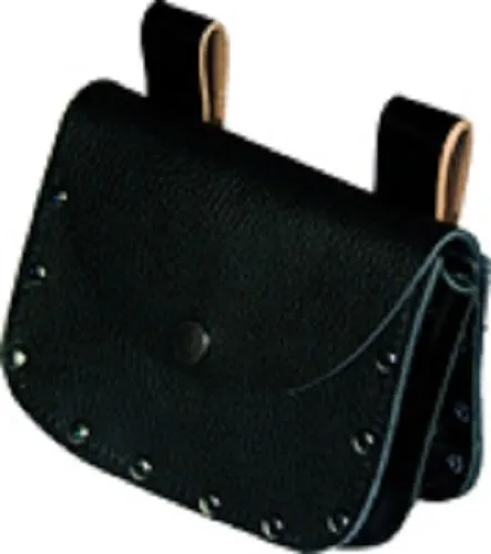 Nageltasche Dachdeckertasche doppelt mit Nieten Leder schwarz 3208 Eiko