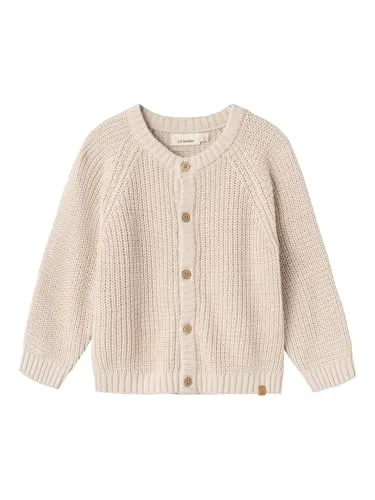 NAME IT Unisex Nmnemlen Lin Ls Knit Lil Noos Strickjacke, Sheer Bliss, 110 EU - Strickjacke für Unisex, stilvolles Design der dänischen Marke NAME IT, ideal für jede Gelegenheit.