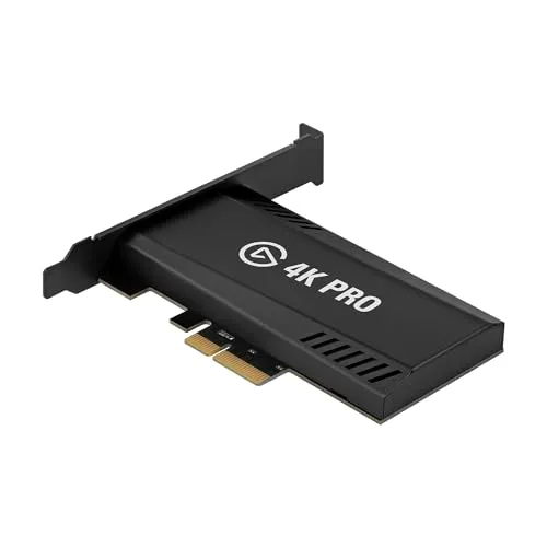 Elgato 4K Pro Capture-Karte - Interne TV-Karte für 8K60-Passthrough und 4K60 HDR10, bietet ultraniedrige Latenz und nahtloses Streaming auf allen Plattformen.