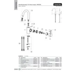 IDEAL STANDARD B960294AA Luftsprudler, M22x1, B960294AA, Chrom