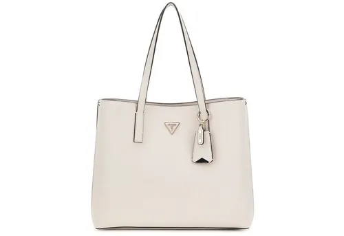 GUESS Damen Shopper Meridian Mixed Farbsortierung 27-beige - Damen-Shopper mit geräumigem Design, ideal für den Shoppingtrip. Bequem tragbar an zwei Henkeln oder mit Schulterriemen. Maße: 36 x 28 x 11 cm.
