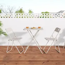 3tlg Gartenlounge-Set mit 2 Stühlen und 1 Tisch