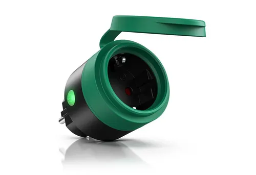 BEARWARE WLAN-Steckdose, Outdoor, Sprachsteuerung via Alexa & Google Home, 2,4 Ghz WiFi, IP44