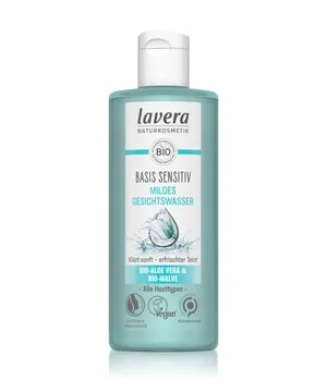 lavera Basis sensitiv Mildes Gesichtswasser 200 ml - Gesichtsreiniger für sanfte Klärung und Erfrischung, ideal für empfindliche Haut mit Bio-Aloe Vera und Bio-Malve für spürbar frisches Hautgefühl.