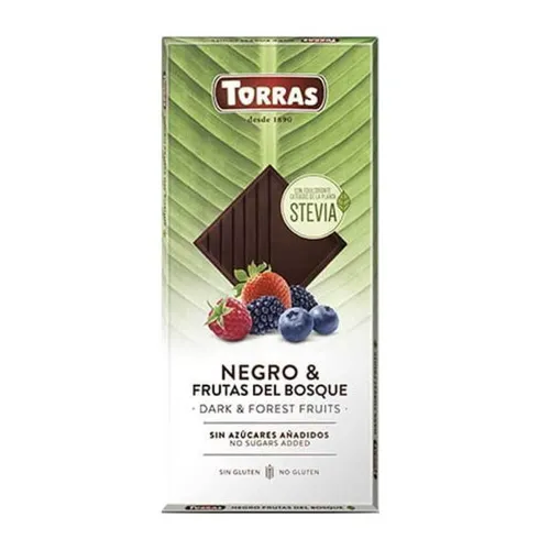Torras Dark&Forest Fruits Chocolate with Stevia