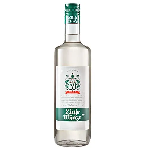 Lütje Minze Pfefferminz Likör 700ml - Likör mit 15,1% Vol. Alkohol, erfrischender Minzgeschmack und ideal für besondere Anlässe oder zum Mixen. Kühl und trocken lagern.