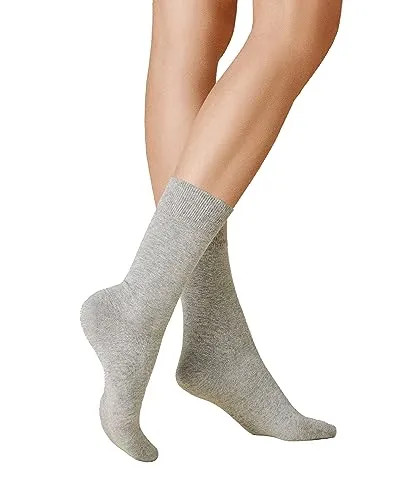 KUNERT Damen Socken Liz druckfreier Bund Lichtgrau 0170 35-38