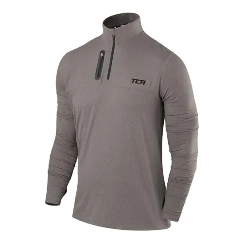 TCA Funktionsshirt Herren Langarm - Fusion Pro Quickdry - Sporttops für Herren, atmungsaktiv mit TCA D.R.Y.-Technologie für optimalen Schweißtransport, ideal für Laufen und Training.