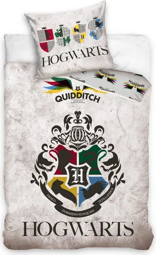 Harry Potter Bettwäsche 135x200cm HP191061 - Bettwaren-Set für Kinder, mit magischem Harry Potter Design für ein traumhaftes Schlafabenteuer.