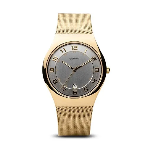 Bering Time Herren-Armbanduhr XL Classic Analog Quarz Edelstahl 11937-334