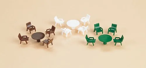 Auhagen 42647 Gartentische, Gartenstühle H0-TT neu OVP von Auhagen