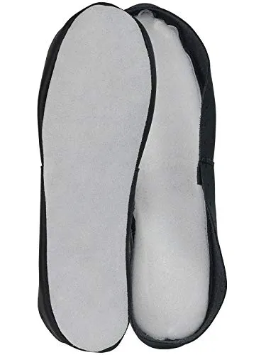 Harrys-Collection Damen Herren Kinder Ledersohle für Hüttenschuhe, Farben:schwarz, Schuhgröße:36/37