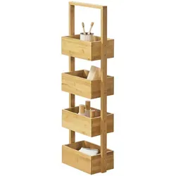 [en.casa] Badregal Bardu mit 4 Ablagefächern