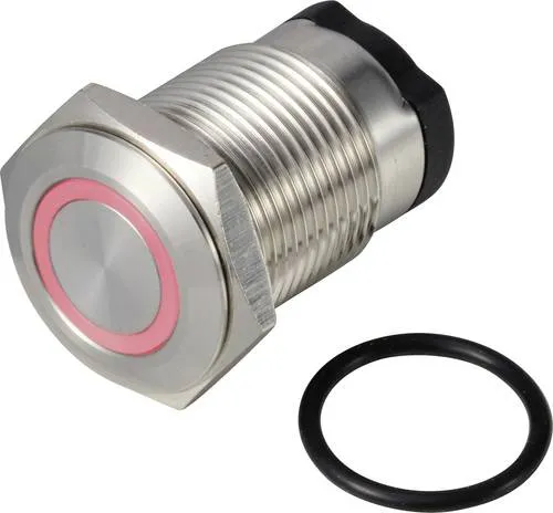 TRU COMPONENTS TC-13224164 ONPOW6316F-10ZE/Q/R/12V/S Drucktaster 36V DC/AC 2A 1 x Aus/(Ein) rastend Rot IP65 1St.