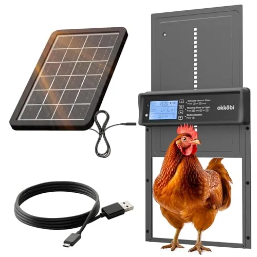 Okkobi Hühnerklappe Automatisch Solar von OKKÖBI