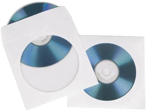 Hama CD Hülle 00062671 1 CD/DVD/Blu-Ray Weiß Papier 50St.