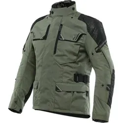 Dainese Ladakh 3L D-Dry Motorrad Textiljacke, schwarz-grün, Größe 46 für Männer - Motorradjacken mit wasserdichten Innentaschen und elastischer Mesh-Cargotasche für optimalen Stauraum und Komfort auf jeder Fahrt.