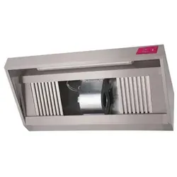 Gastro M Edelstahl Dunstabzugshaube mit Motor 300cm