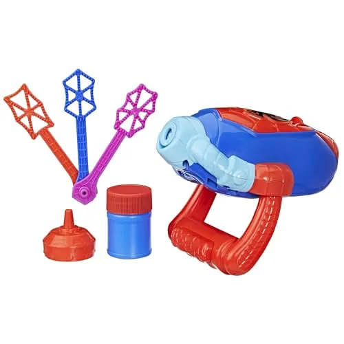 Spidey and his amazing Friends Water-Webs Seifenblasen-Starter - Spielfiguren: Mit dem Seifenblasen-Starter von Spidey schwingen Kinder ab 3 Jahren in die Action und erzeugen mit einem Knopfdruck zahlreiche Seifenblasen!