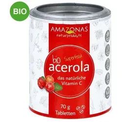 Acerola 100% Bio natürliches Vitamin C Lutschtabletten von AMAZONAS