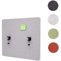 Akustik-Tischtrennwand HWC-G75 – Doppelwandiger Sichtschutz für Schreibtische - Paravents – Schalldämmend und multifunktional, auch als doppelseitige Pinnwand nutzbar, sorgt für mehr Privatsphäre und ein angenehmeres Arbeitsumfeld.