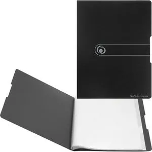 Herlitz Sichtbuch 11207511 easy orga to go, PP, A4, mit 20 Hüllen, schwarz