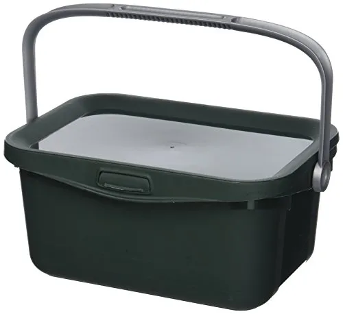 Curver 00363-208-00 Bio Box 25,7x17,7x11,3cm in Grün/Silber, Plastik, 25.7 x 17.7 x 11.3 cm