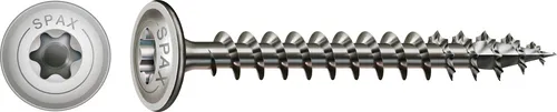 SPAX Holzbauschraube 6.0x60 VG Torx 30 - Holzschrauben für einfache und sichere Verbindungen, rostfrei A2, mit 4CUT für weniger Spaltwirkung und optimaler Kraftübertragung. Ideal für tragende Holzkonstruktionen.