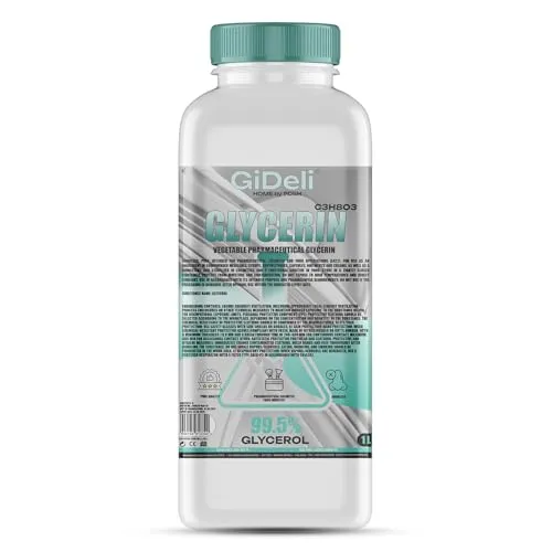 GiDeli Glycerin 99,5% rein 1L Glyzerin VG Pharmaqualität E422 pflanzlich, vegan, farb-, geruchlos