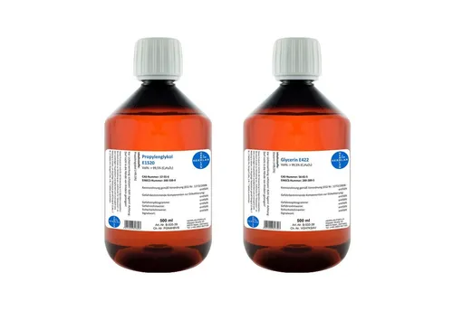 HERRLAN Trinkwasser-Frostschutz 500 ml Glycerin + 500 ml Propylenglykol zum Vorteilspreis, 1 l, 99,5%
